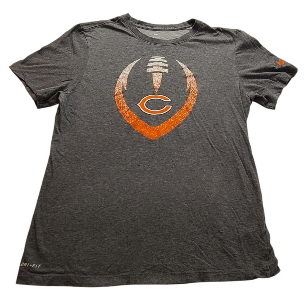 Nike Chicago Bears Dri-FIT Graphic T-Shirt Men's Large Gray Heather Football Tee